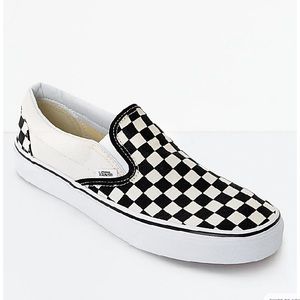 VANS CHECKERED SLIP ONS